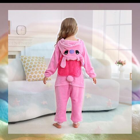 Unisex Children Animal Onesie Pajamas, Kids Flannel Halloween Costume Christmas Pajamas For Girls and Boys 4-13Y in Saudi Arabia