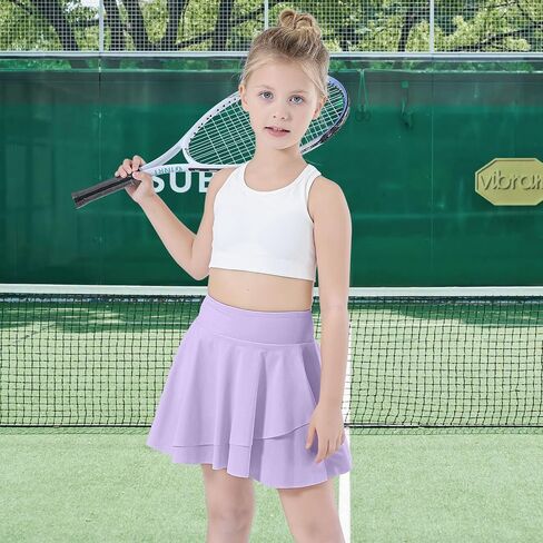 Bezioner Tennis Skirt Girls Pleated Golf Skirts School Skater Skirt High Waist Skorts for Girls in Saudi Arabia