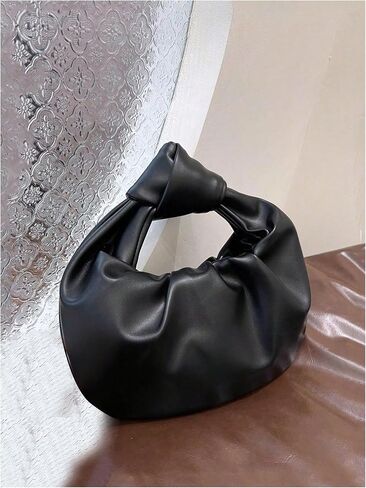 GORGLITTER المرأة سحابة على شكل حقيبة يد مطوي تويست بولي Leather جلد لطيف مخلب المحافظ حقيبة صغيرة حقيبة كروسبودي محفظة in Saudi Arabia