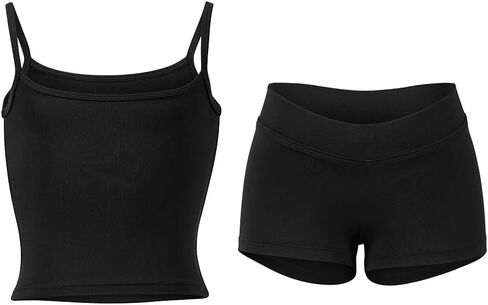 Active Set with camisole top and shorts for Dance, Gymastics, Yoga in Saudi Arabia