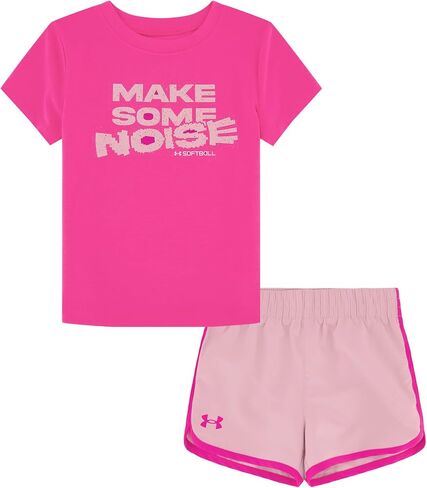 Under Armour girls Short Sleeve Tee & Short Set in Saudi Arabia