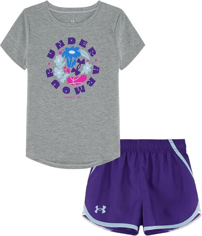 Under Armour girls Short Sleeve Tee & Short Set in Saudi Arabia