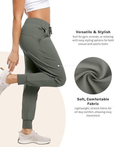 Womens Joggers with Pockets Ultra Soft Tapered Leg Joggers for Workouts and Running in Kuwait