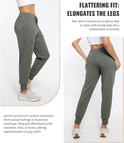 Womens Joggers with Pockets Ultra Soft Tapered Leg Joggers for Workouts and Running in Kuwait