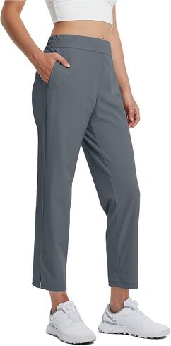 M MAELREG Women's Golf Pants with Zip Pockets 7/8 Ankle Stretch Lightweight Sweatpants for Athletic Hiking Travel Work Lounge in Saudi Arabia