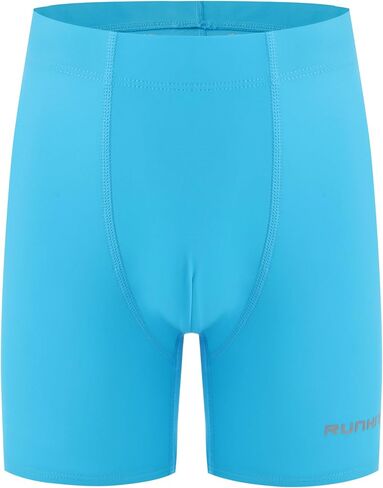 Runhit Boys Swim Jammers Square Youth Swim Space Team Timsuits Athletic Quick Dry Swimming Shorts UPF 50+ in Kuwait
