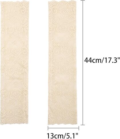 Women's Summer Driving Glove Detachable Arm Sleeves Lace Fingerless Gloves for Women in Kuwait