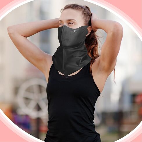 قناع الوجه الحماية من أشعة الشمس UV UPF 50+ تغطية الرقبة 3D للتنفس للمشي لمسافات طويلة in Kuwait