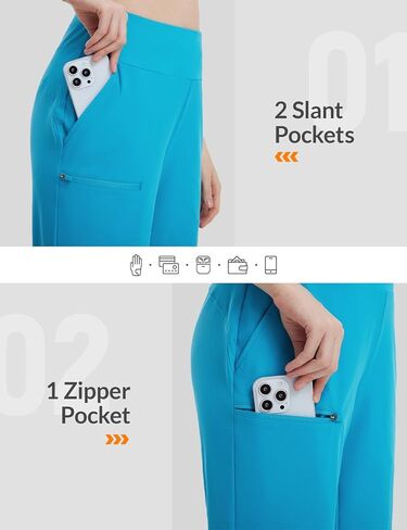 baleaf Women's Bermuda Long Shorts Knee Length Quick Dry Zipper Pockets Lightweight Hiking Cycling UPF 50+ in Kuwait