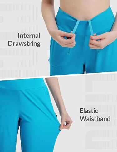 baleaf Women's Bermuda Long Shorts Knee Length Quick Dry Zipper Pockets Lightweight Hiking Cycling UPF 50+ in Kuwait