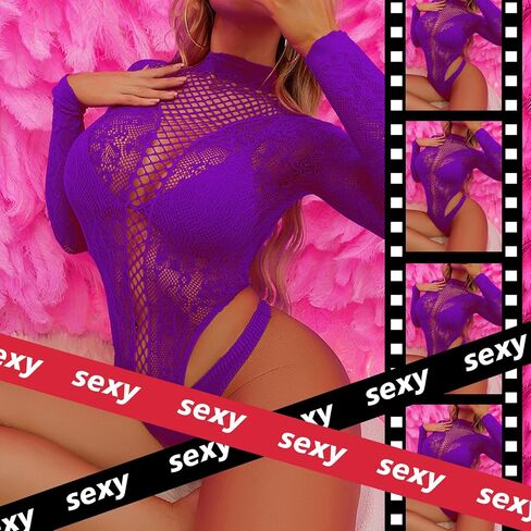Sexy Lingerie for Women Naughty Fishnet Lingerie Set Bodysuit Outfits Teddy Sheer Mesh Erotic in Saudi Arabia