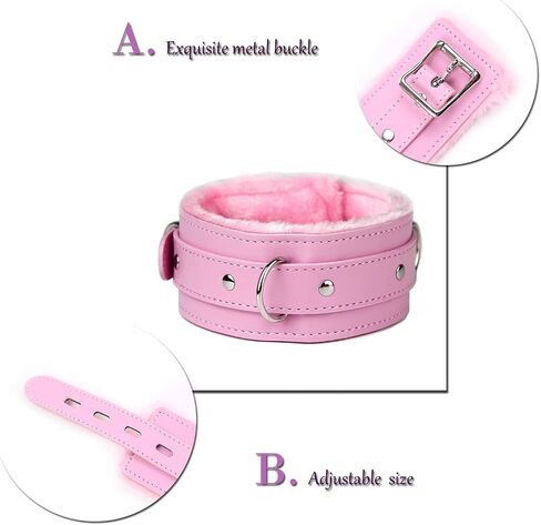 leather choker collar with Lock Adjustable Size for women in Saudi Arabia