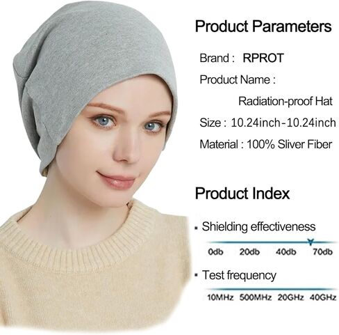 قبعة حماية قبعة قبعة ، سعة فعالة 99.99 ٪ مكافحة R.Adiation Cap ، E.M.F الحماية قبعة التدريع الخلية WiFi 5g RF 19.6-23.6 في in Kuwait