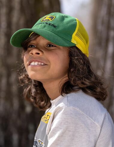 John Deere Mesh Adjustable Snapback Baseball Cap One Size in Kuwait