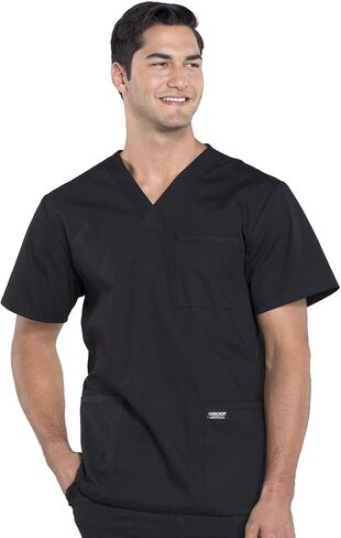 Cherokee Scrubs for Men Workwear Professionals V-Neck 4 Pocket Scrub Top WW695 in Saudi Arabia