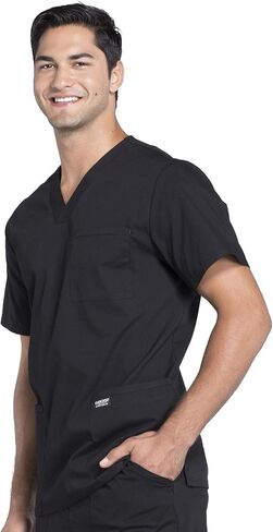 Cherokee Scrubs for Men Workwear Professionals V-Neck 4 Pocket Scrub Top WW695 in Saudi Arabia
