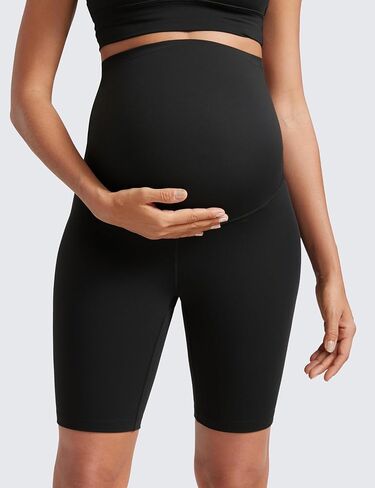 CRZ Yoga Womens Butterluxe شورتات راكب الدراجة النارية الأمومة فوق البطن 8 " - الحمل يوجا تمرين Activewear in Kuwait