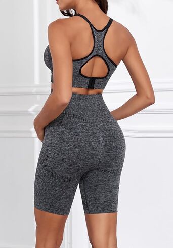 Lataly Womens Nursing Maternity 2 Piece workout Set for Breastfeeding-Bra&Yoga Shorts for Pregnancy Activewear Outfit in Saudi Arabia