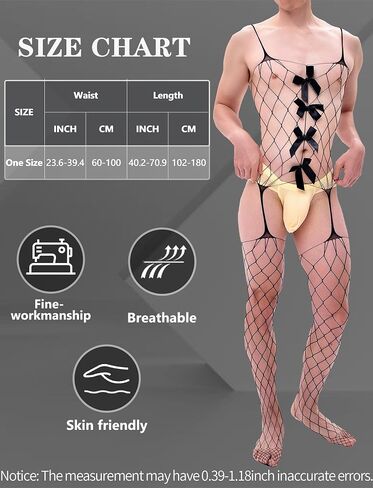 Men Lace Lingerie Sissy for Men Black Fishnet Lingerie Bodysuit Elastic One Piece Nightgown in Kuwait