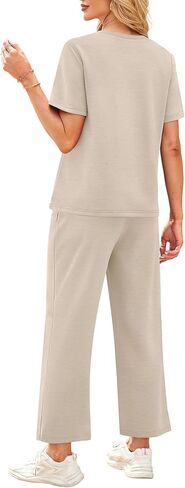 مجموعات WIHOLL 2 قطعة للنساء غير الرسمي لألعاب العطلات الصيفية في الصيف in Kuwait