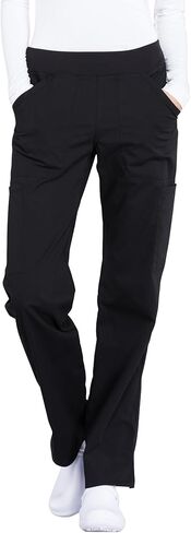 Cherokee Women's Scrub Pants Mid Rise Straight Leg Pull-on Cargo Pant with 6 Pockets & 2-Way Stretch Fabric - WW170 in Saudi Arabia
