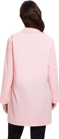 Fabrack Women's Professional Lab Coat 4-Button Long Sleeve Coat مع 3 جيوب ، XS-XXL in Kuwait