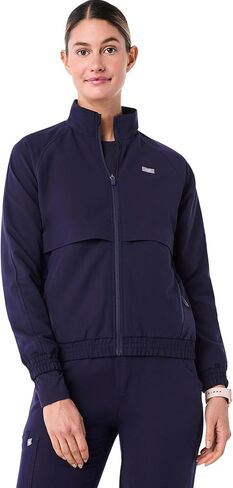 FIGS Sydney Scrub Jacket for Women — 5 Pockets, Classic Fit, Mesh Lining, 4-Way Stretch Women’s Scrub Jacket in Kuwait