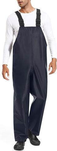 HISEA Waterproof Bib Overall Fishing Bib Pants Made from Durable PVC-Coated Nylon for Fishing, Hunting, Work, Sailing in Saudi Arabia