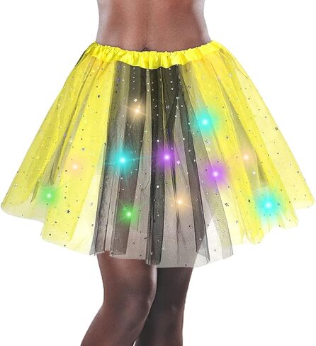 LED Tutu Skirt - Sparkly Layered Tulle Tutus for Women's Party Costume in Saudi Arabia