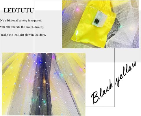 LED Tutu Skirt - Sparkly Layered Tulle Tutus for Women's Party Costume in Saudi Arabia
