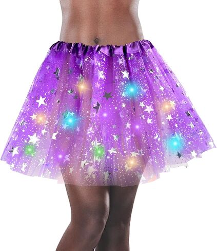LED Tutu Skirt - Sparkly Layered Tulle Tutus for Women's Party Costume in Kuwait
