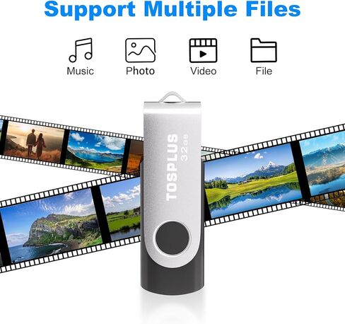 2Pack 32GB USB 2.0 Flash Drive Thumb Drives Memory Stick Jump Drive Zip Drive (Black/Blue) in Kuwait