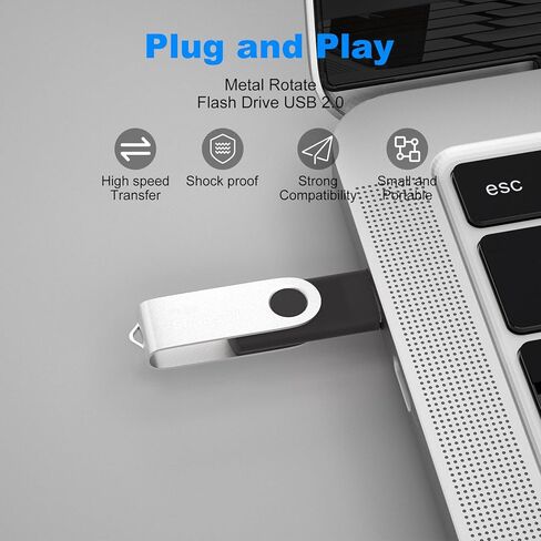 2Pack 32GB USB 2.0 Flash Drive Thumb Drives Memory Stick Jump Drive Zip Drive (Black/Blue) in Kuwait