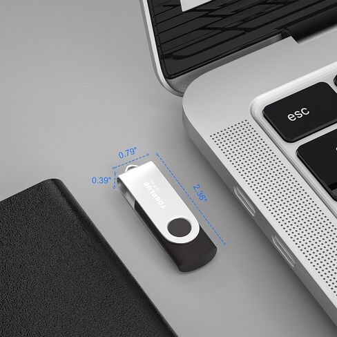 2Pack 32GB USB 2.0 Flash Drive Thumb Drives Memory Stick Jump Drive Zip Drive (Black/Blue) in Kuwait