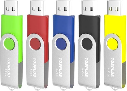 2Pack 32GB USB 2.0 Flash Drive Thumb Drives Memory Stick Jump Drive Zip Drive (Black/Blue) in Kuwait