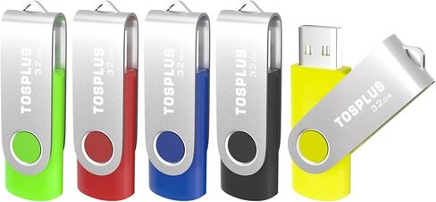 2Pack 32GB USB 2.0 Flash Drive Thumb Drives Memory Stick Jump Drive Zip Drive (Black/Blue) in Kuwait