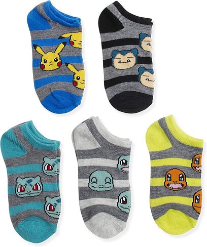 Pokemon Boys 5 Pack No Show Socks in Kuwait