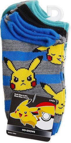Pokemon Boys 5 Pack No Show Socks in Kuwait
