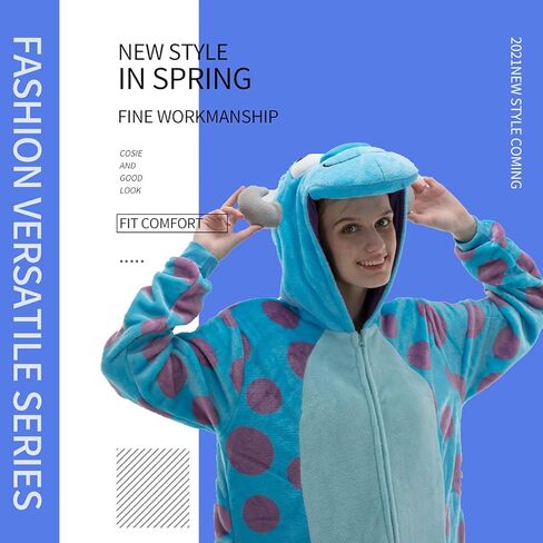 Cosusket Snug Fit للجنسين البالغين البيجامات ، الفانيلا cosplay حيوان قطعة واحدة الهالوين ملابس نوم للملابس الرئيسية in Kuwait
