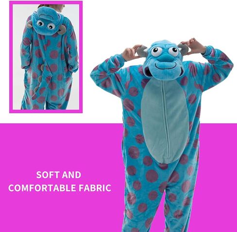 Cosusket Snug Fit للجنسين البالغين البيجامات ، الفانيلا cosplay حيوان قطعة واحدة الهالوين ملابس نوم للملابس الرئيسية in Kuwait