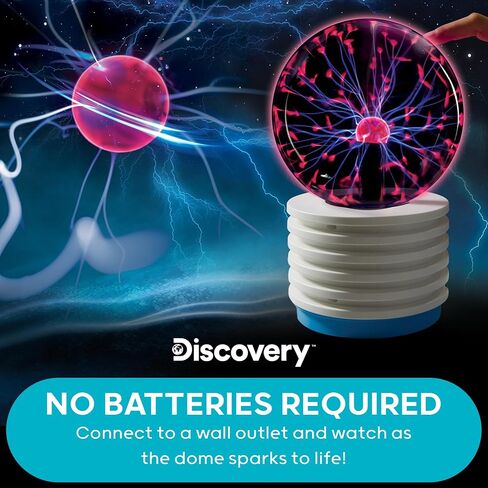 Discovery #Mindblown Plasma Globe Lamp - Touch and Sensitive Lightning ، لعبة البلازما الكهربائية ، لعبة الجدة التفاعلية ، ديكور المنزل ، Tesla Coil Light Plasma Orb in Saudi Arabia