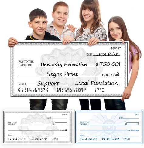 Professional Giant Dry Erase Check Board - 30x16 Inch Reusable Presentation Prop for Awards Ceremonies, Fundraisers & Charity Events in Kuwait