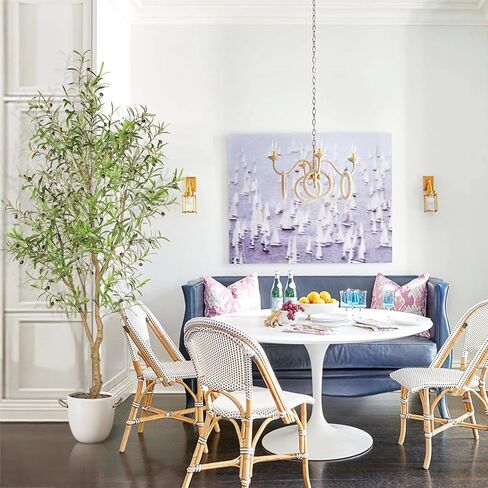 شجرة الزيتون ذات 7 أمتار - شجرة حرير الزيتون المزيفة بوعاء بوعاء مع زارع زارع فروع الزيتون الطبيعية والأوراق الواقعية شجرة اصطناعية للمنزل المنزل ديكور داخلي داخلي in Kuwait