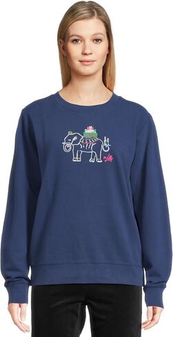 Lilly Pulitzer womens Ballad Long Sleeve Sweatshirt in Kuwait