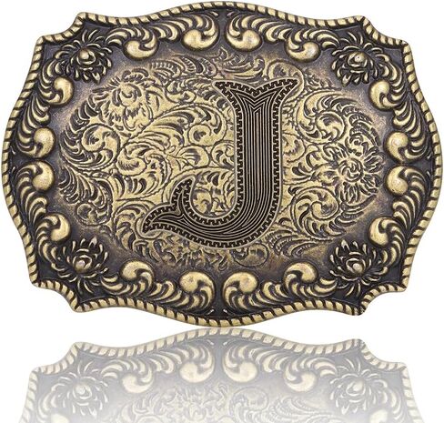 Btilasif Belt Buckles Men Western Cowboy Initial Letters ABCDJMR Mens Texas Rodeo Belt Buckle for Boys Girls in Saudi Arabia