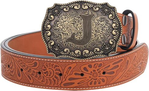 Btilasif Belt Buckles Men Western Cowboy Initial Letters ABCDJMR Mens Texas Rodeo Belt Buckle for Boys Girls in Saudi Arabia