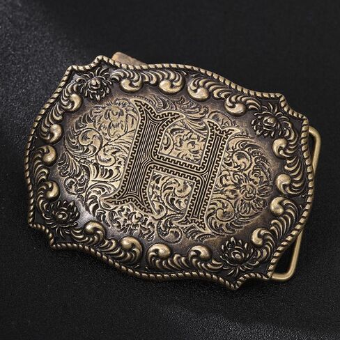 Btilasif Belt Buckles Men Western Cowboy Initial Letters ABCDJMR Mens Texas Rodeo Belt Buckle for Boys Girls in Saudi Arabia