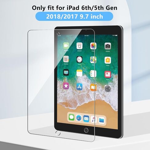 Qularlans 2 Pack Screen Protector Compatible with iPad 9th 8th 7th Generation 10.2 Inch, 9H Hardness HD Screen Tempered Glass Film Guard in Saudi Arabia