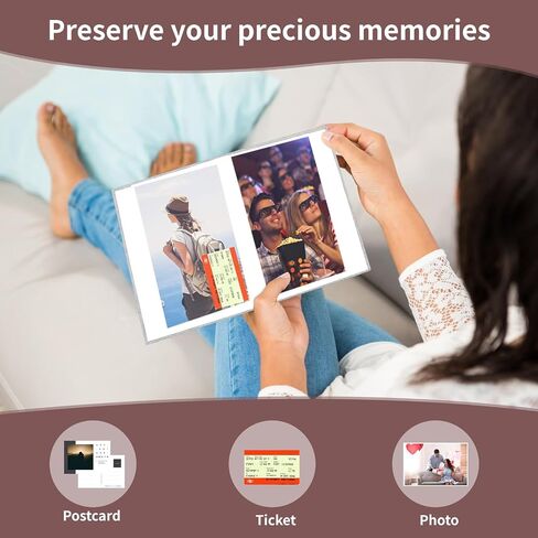 vivinin 2 Pack Photo Album 4x6, Linen Cover Photo Book, Small Photo Album Book for 36 Pockets Hold 72 Pictures, Picture Book for Photos Family Anniversaries Baby Vacations（Gray in Saudi Arabia