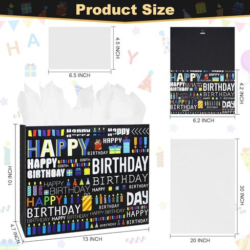 Oletx Basketball Party Favor Gift Paper Bags, Large Basketball Gift Wrap Bag with Tissue Paper for Sports Party Basketball Birthday Goodie Gifts Treat Wrapping Bags for Boys Men Kids in Kuwait